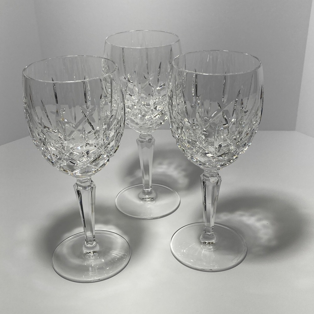 Gorham Lady Anne Crystal Wine glasses set of 3
